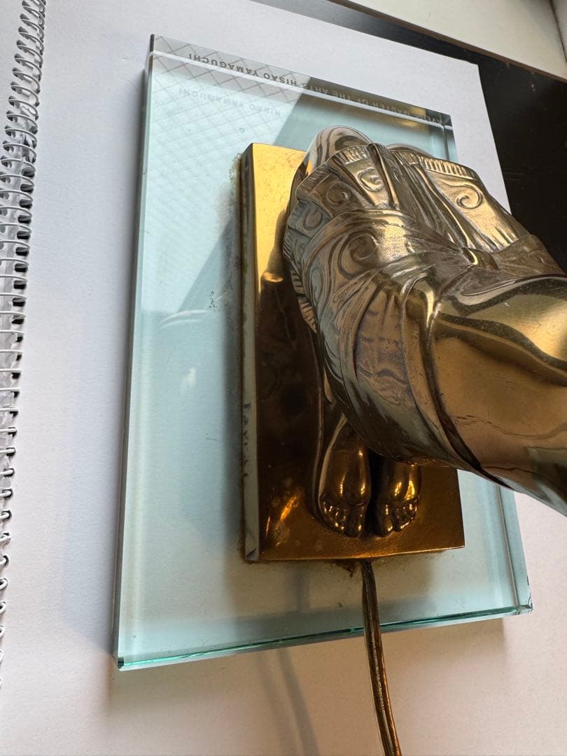 アールデコスタイル 照明付き置物