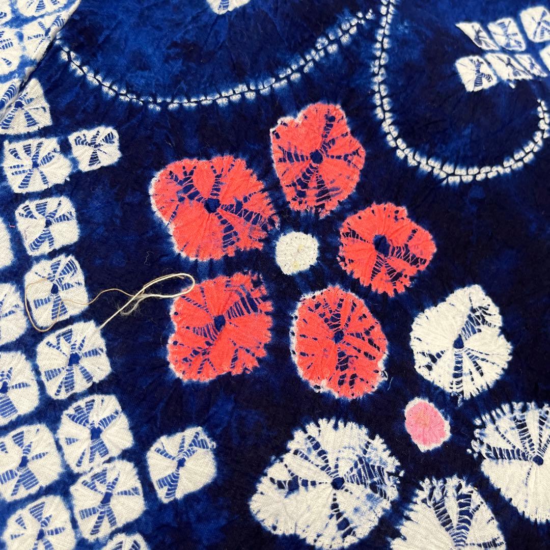 114 絞り浴衣 着物 リメイク用