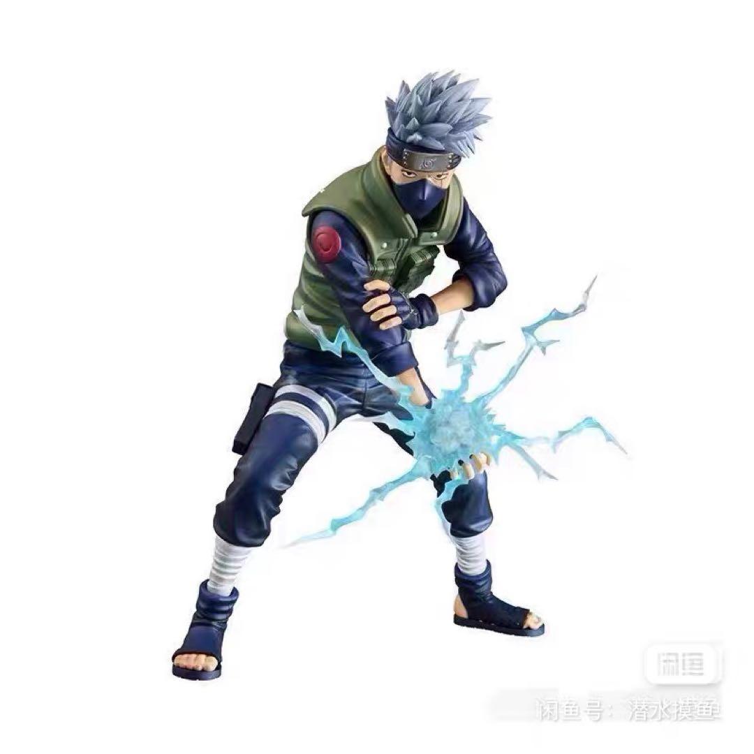 限定版 Grandista BANDAI カカシ フィギュア ナルト 雷切バッジ