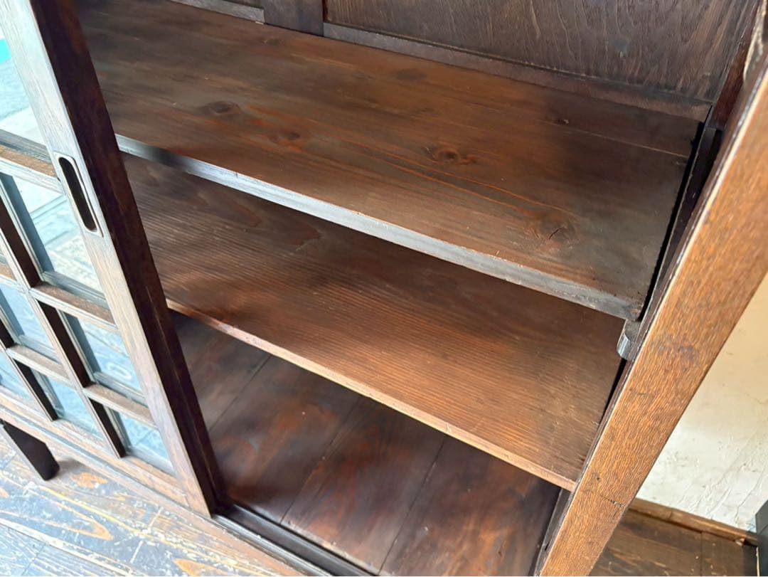 キャビネット 戸棚 インテリア 本棚 飾り棚 ビンテージ 昭和レトロ 当時物