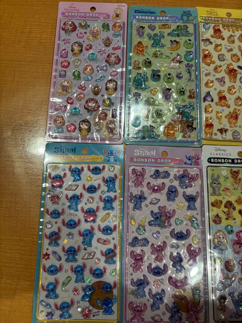 ボンボンドロップシール ディズニー 8種