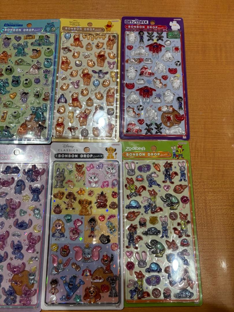 ボンボンドロップシール ディズニー 8種