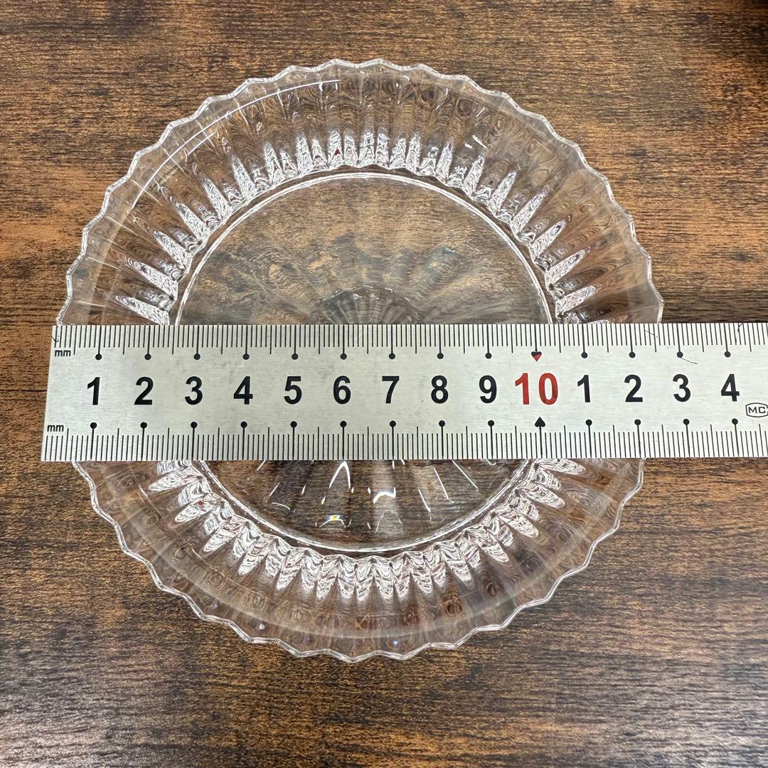 【美品】バカラBaccarat ミルニョイディッシュ クリスタルトレイ