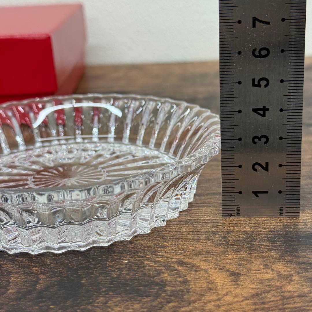 【美品】バカラBaccarat ミルニョイディッシュ クリスタルトレイ