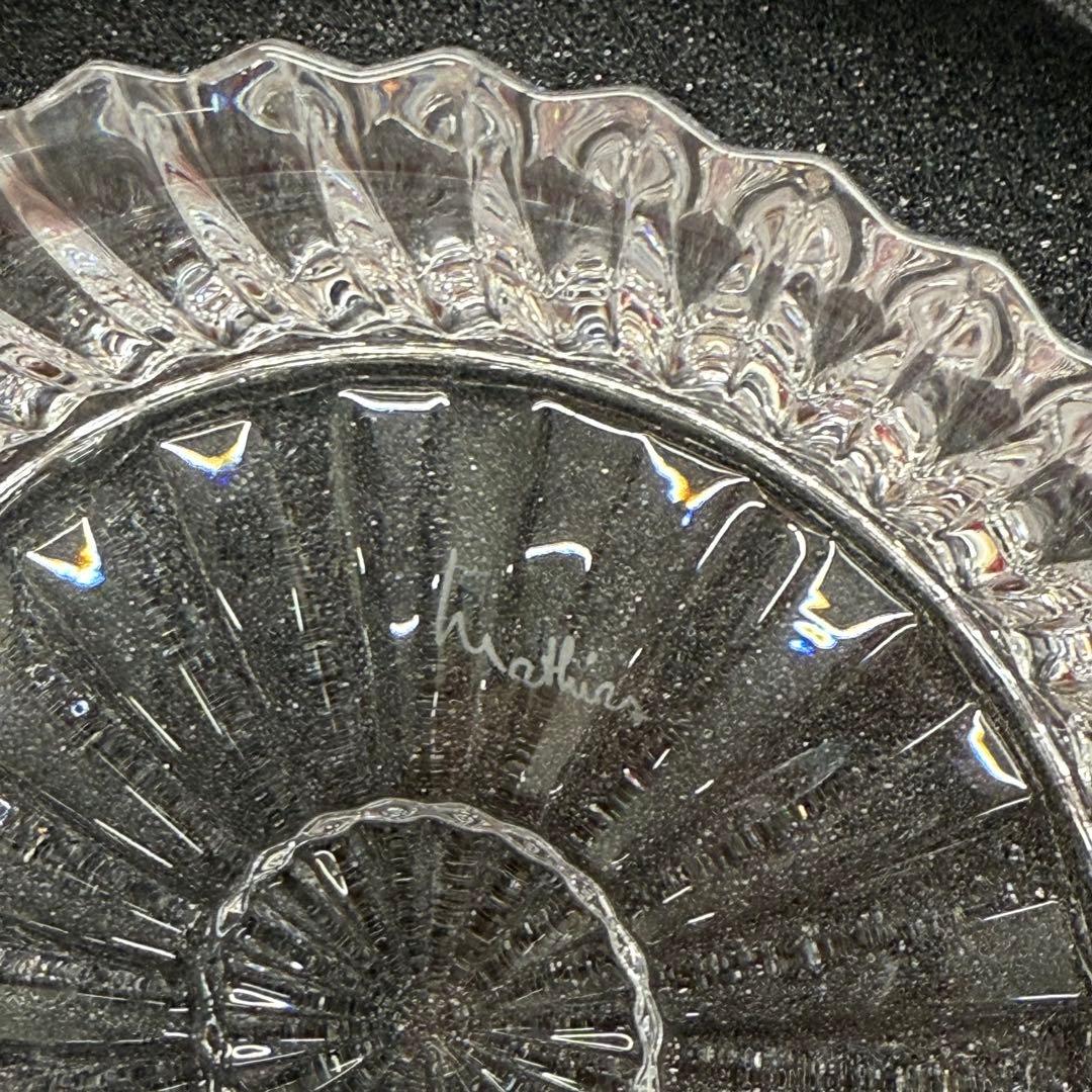 【美品】バカラBaccarat ミルニョイディッシュ クリスタルトレイ