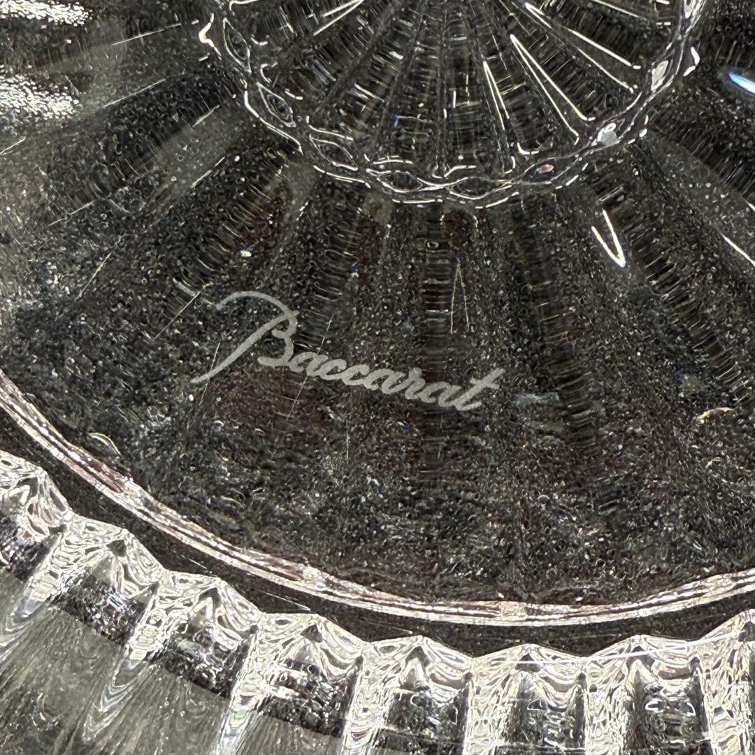 【美品】バカラBaccarat ミルニョイディッシュ クリスタルトレイ