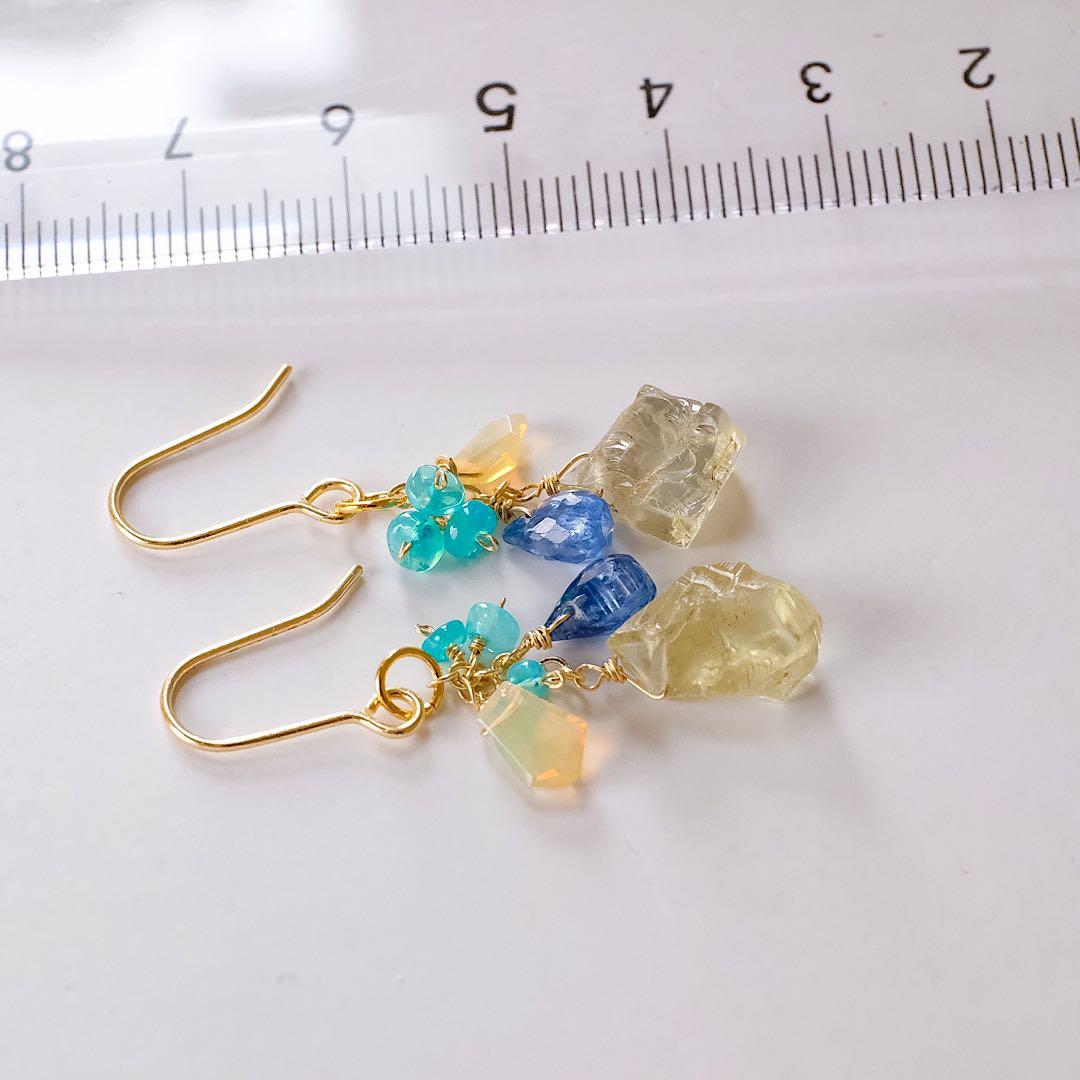 14kgfシリマナイトごろっとピアス/イヤリング