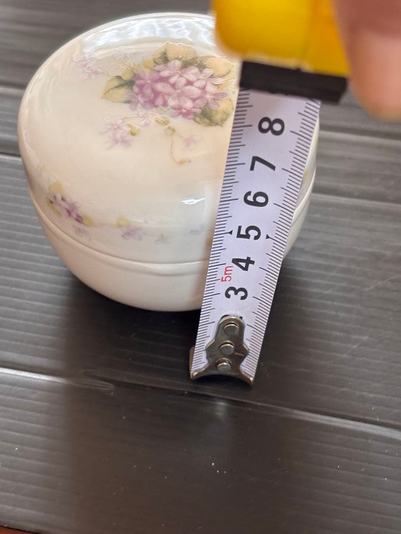 未使用ビンテージ❣️イマン すみれ 陶器小物入れ