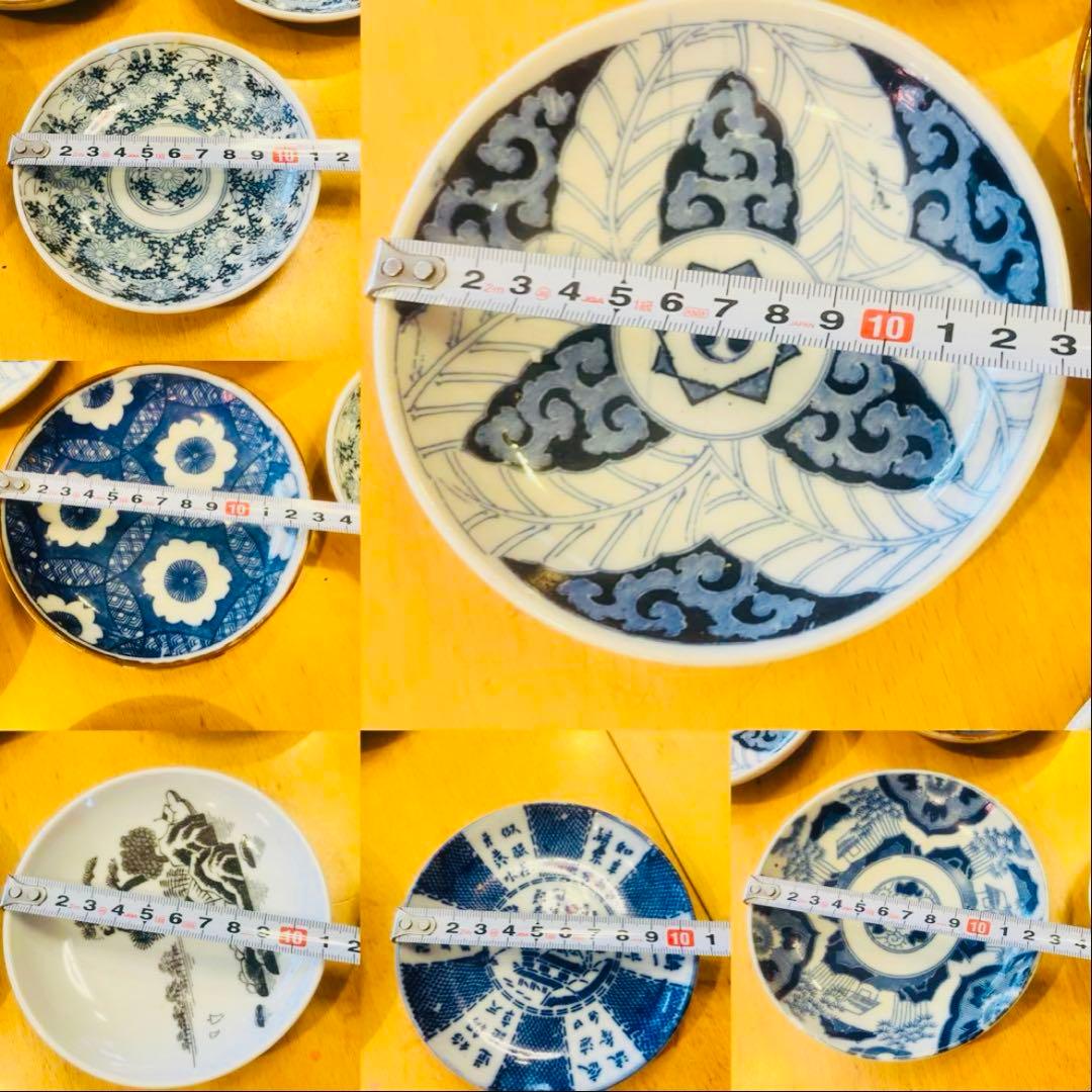 明治大正時代　印判の皿