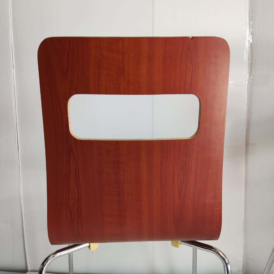 数日セール【４脚セット】弘益　ＡＬＥＳチェア パッドなし メッキ脚【ALES】