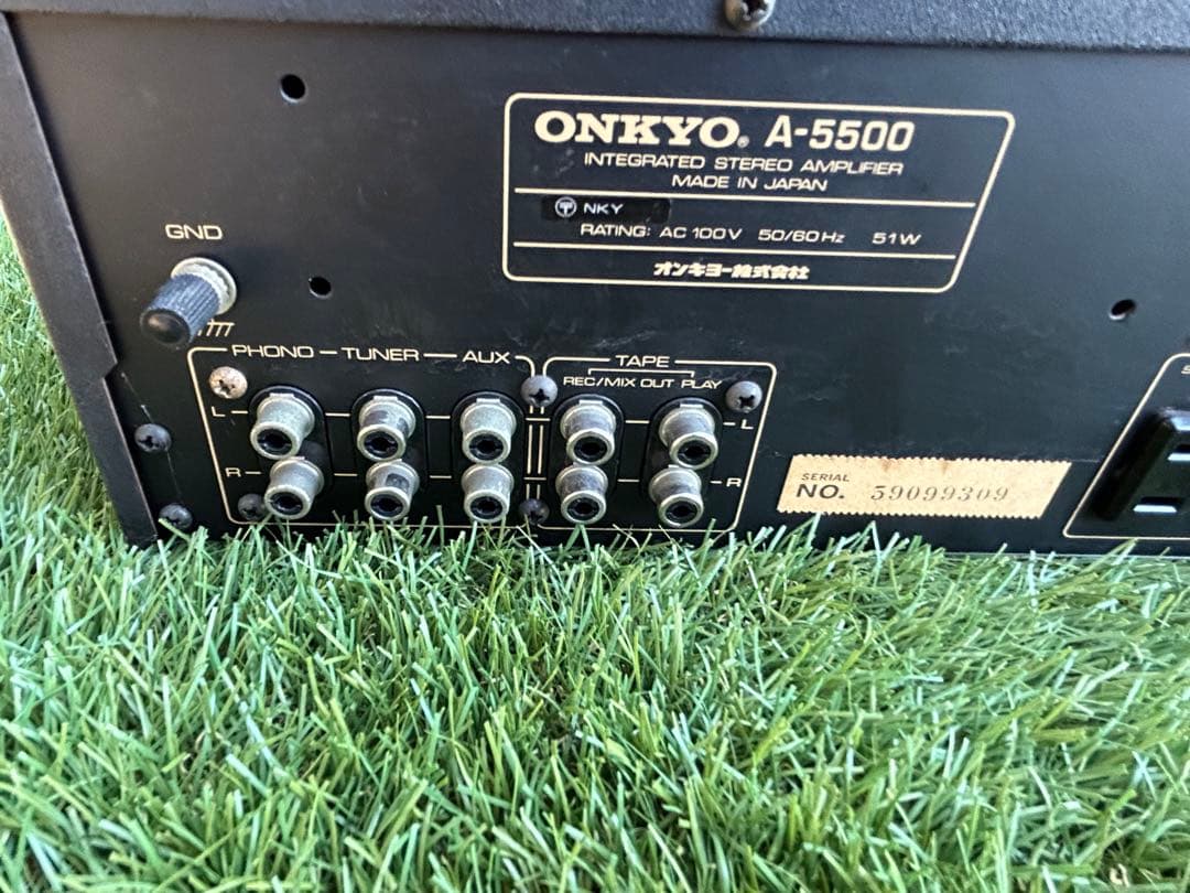 ONKYO プリメインアンプ A-5500 オンキヨー　通電だけ確認　ジャンク品