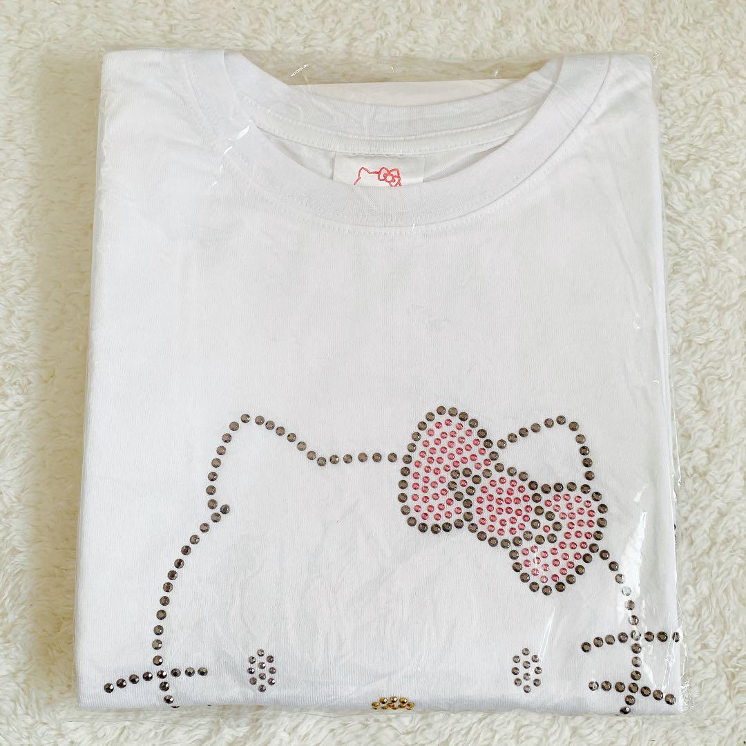 【希少レア】サンリオ ハローキティ ストーン装飾 Tシャツ ｌサイズ