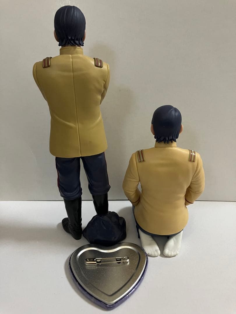 ゴールデンカムイ 鯉登少尉 セット★ちょこのせ フィギュア 愛です 缶バッジ