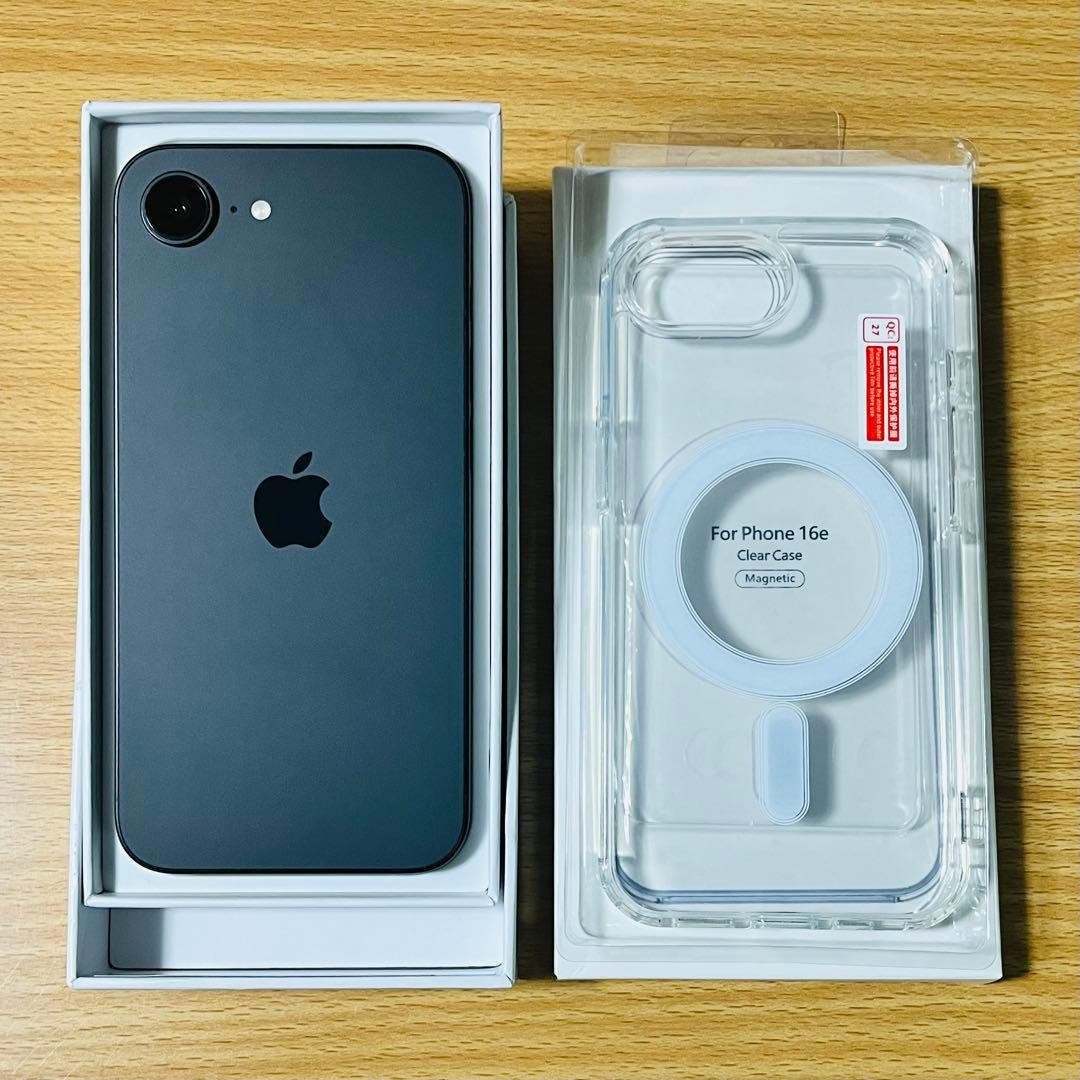 美品 iPhone16e 128GB バッテリー100% 保証有 箱付き 判定○