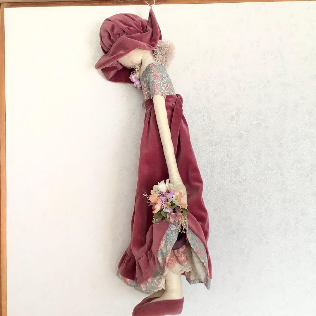 米山京子風　カントリードール　壁飾り　個性的　人形　ドール　ディスプレイ　飾り