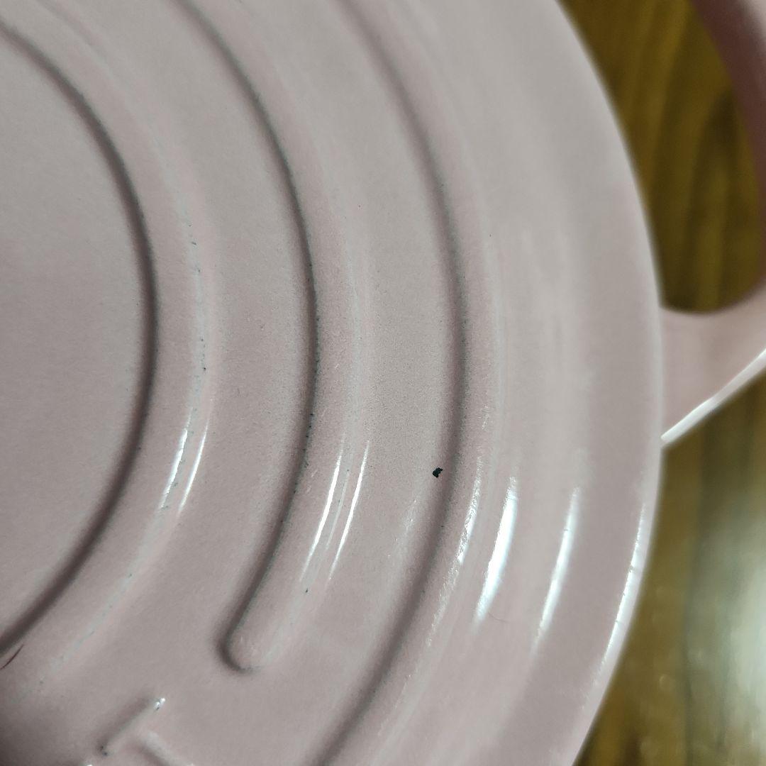 【LE CREUSET】ココットロンド 両手鍋 直径：約16cm ピンク