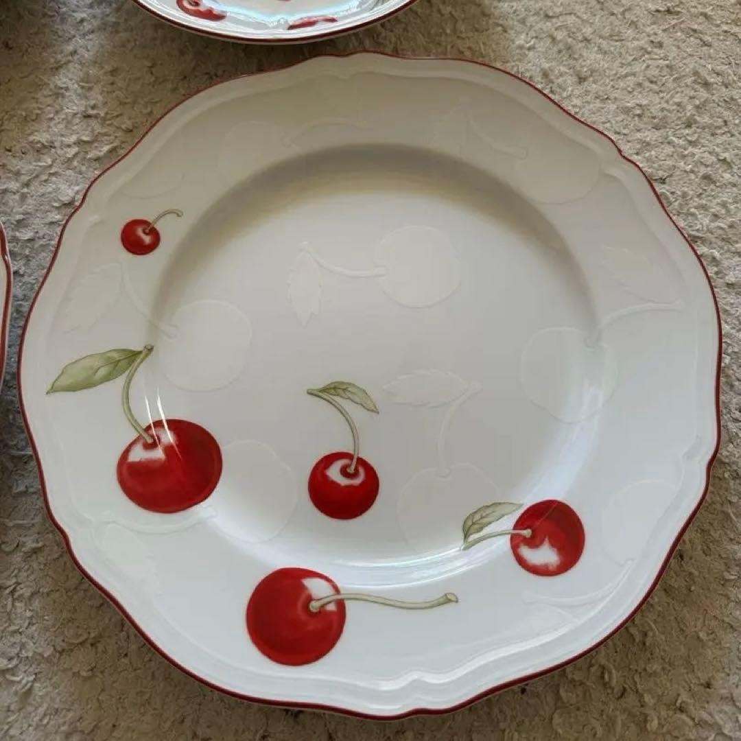 リチャードジノリ チェリー27cm×2枚,20cm×2枚