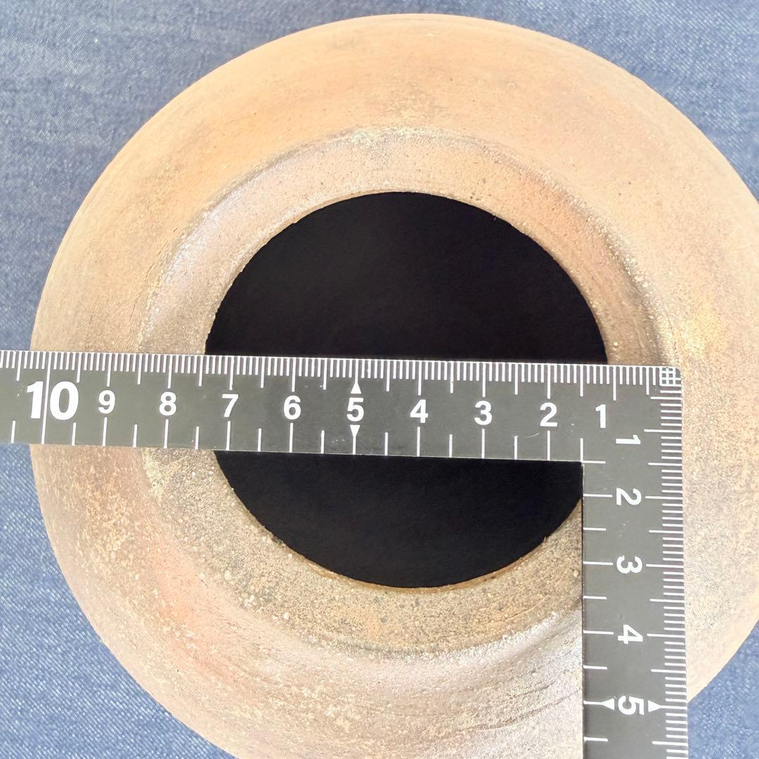 【名工】信楽焼 上田直方 造 蹲 壺 矢印 刻印 伝統工芸 骨董 酒器