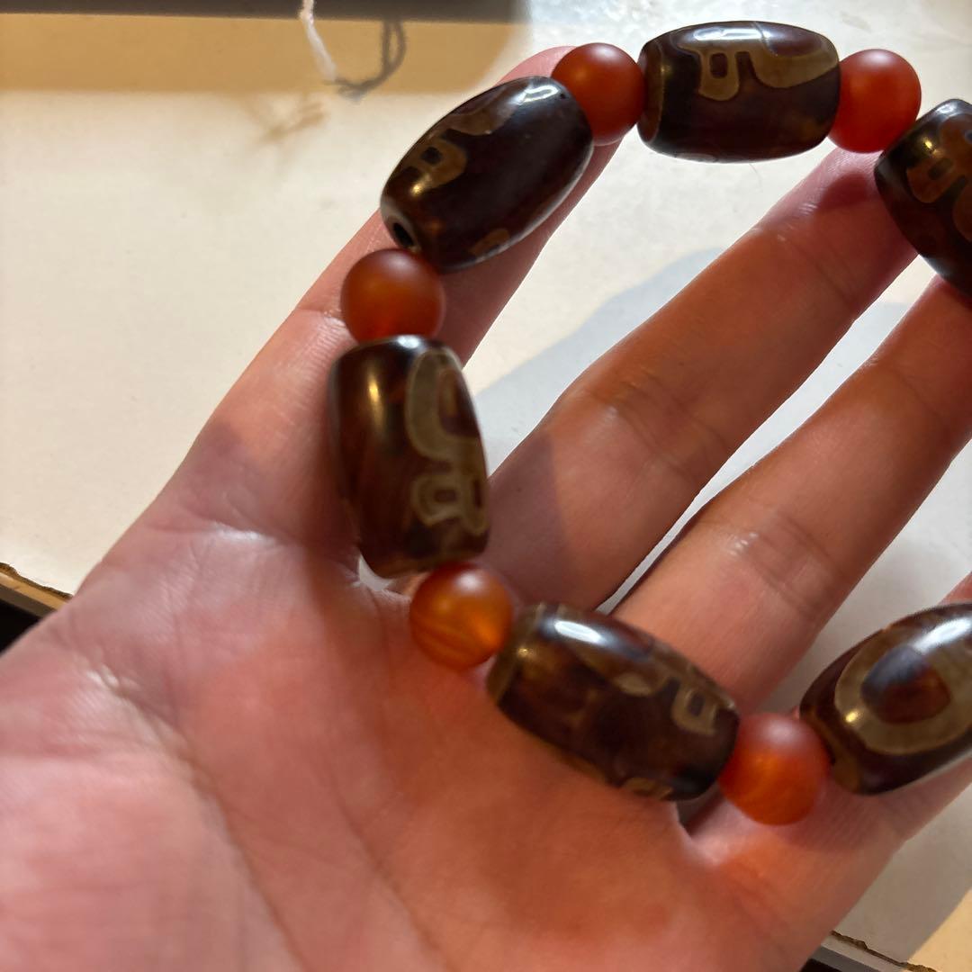 大人気！朱砂龍紋財毘沙門天珠！パワーすっごい！