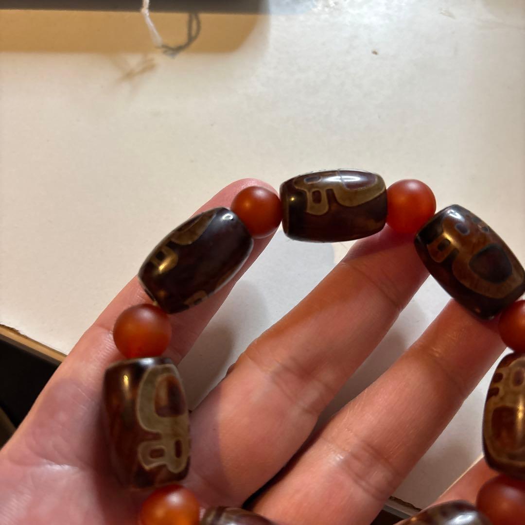 大人気！朱砂龍紋財毘沙門天珠！パワーすっごい！