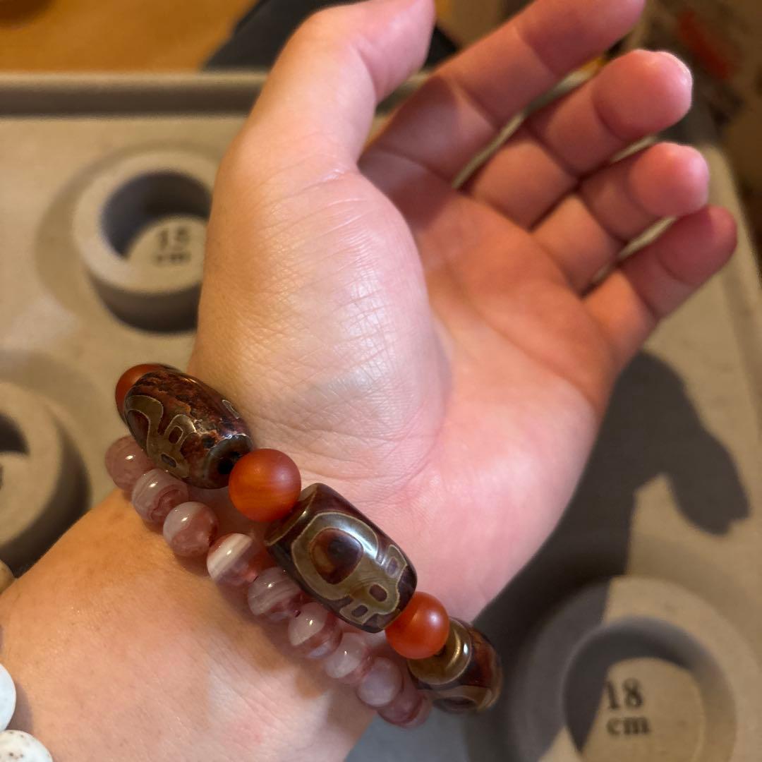 大人気！朱砂龍紋財毘沙門天珠！パワーすっごい！