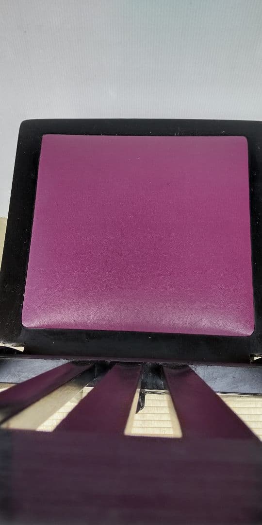 背もたれ付 上下移動式 ピアノ椅子 昭和レトロ 中古