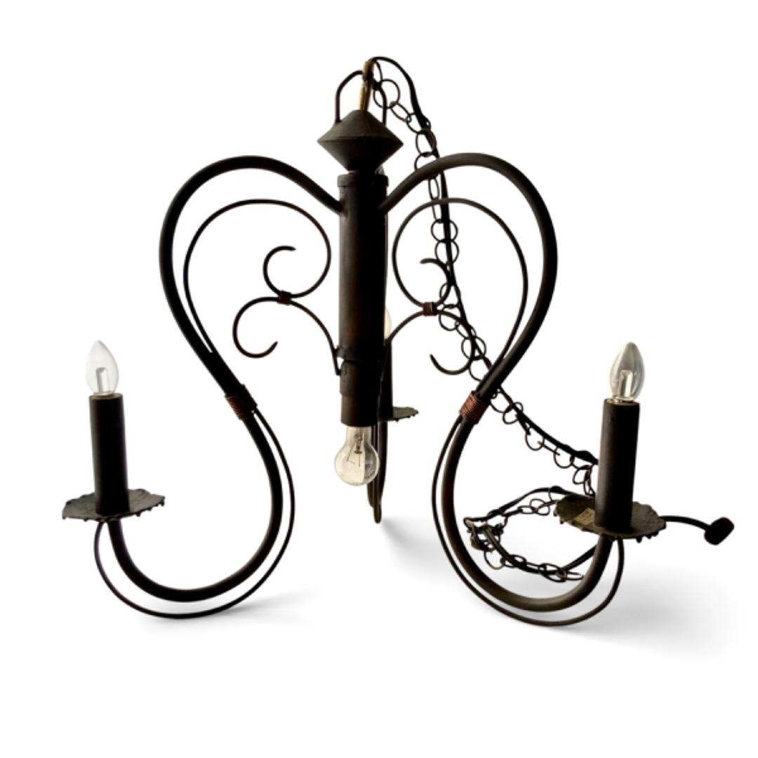 ブロンズシャンデリア 4灯 ブロンズブラック