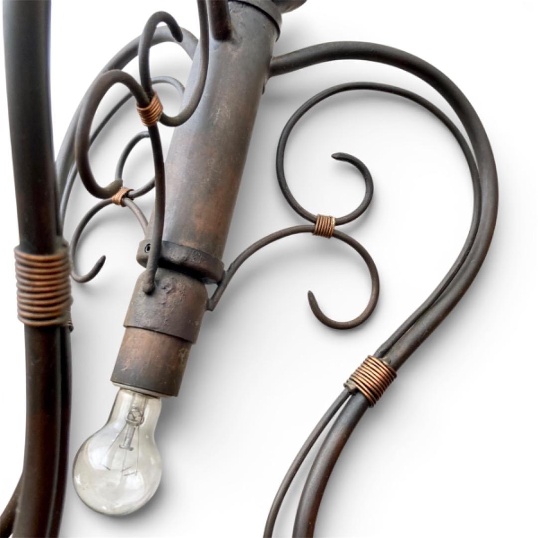 ブロンズシャンデリア 4灯 ブロンズブラック