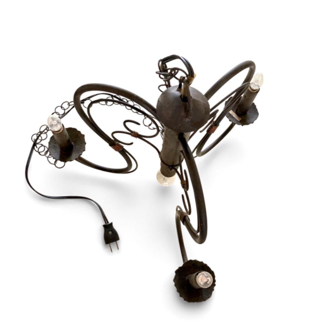 ブロンズシャンデリア 4灯 ブロンズブラック