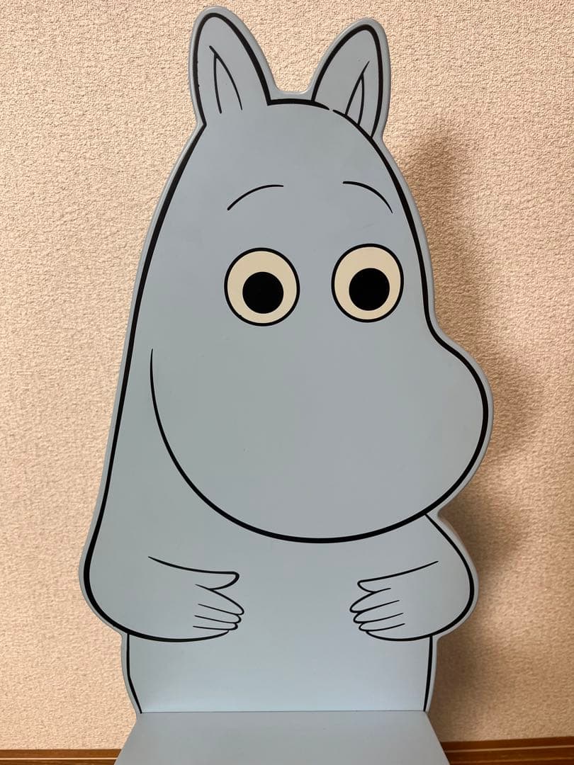 【希少品】ムーミン 木製 子供用チェア 水色