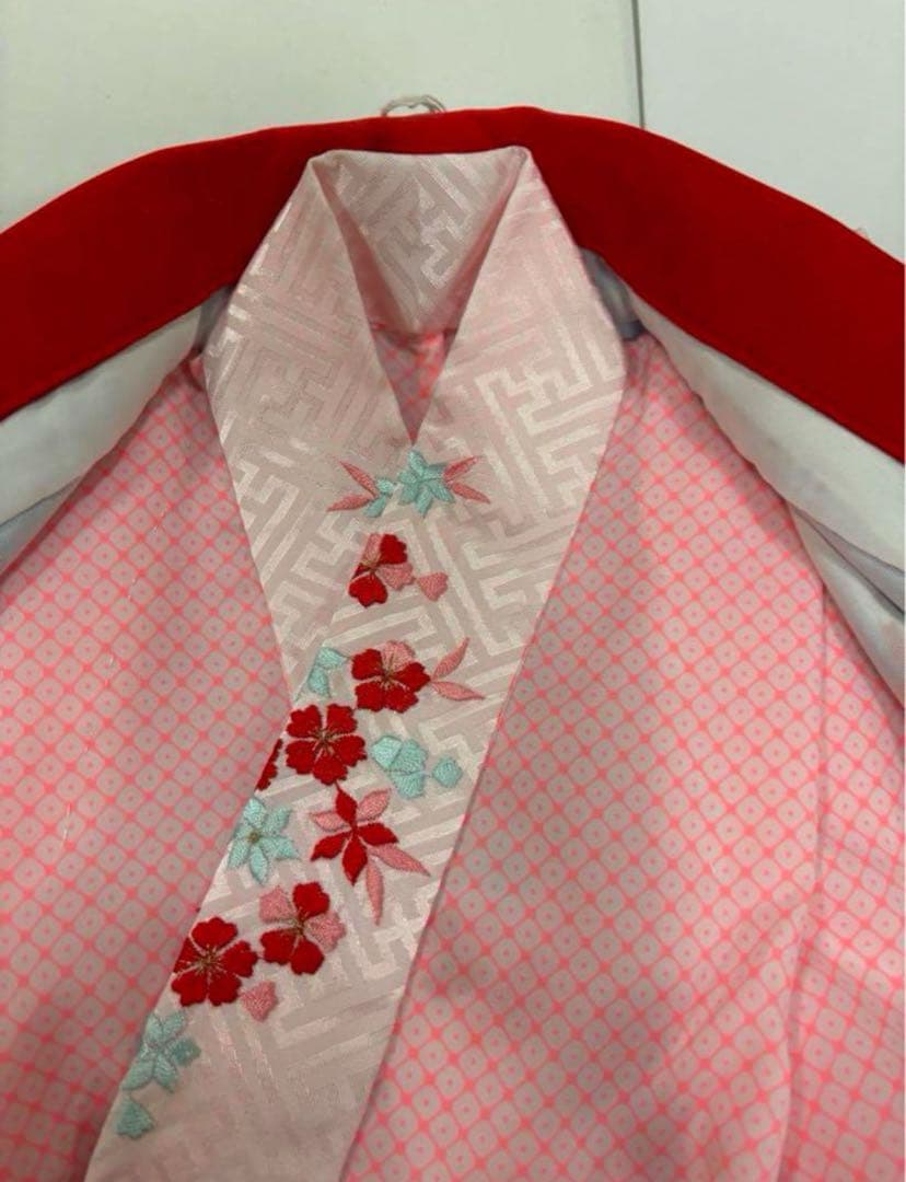 七五三　3歳女の子　新品　着物２点セット　人気の水色　ピンク　手鞠　桜　日本製