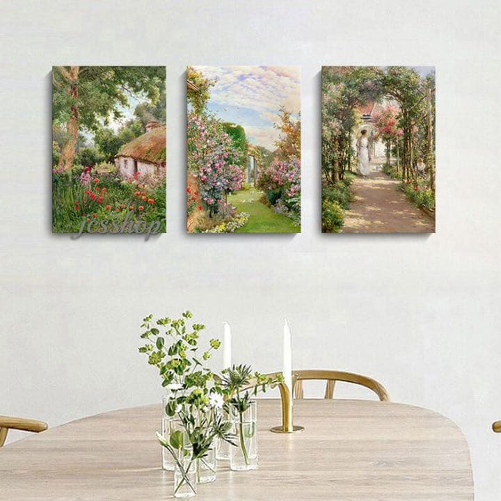 アートパネル３点セット  風景 ウォールデコ 模様替え インテリアアート A4