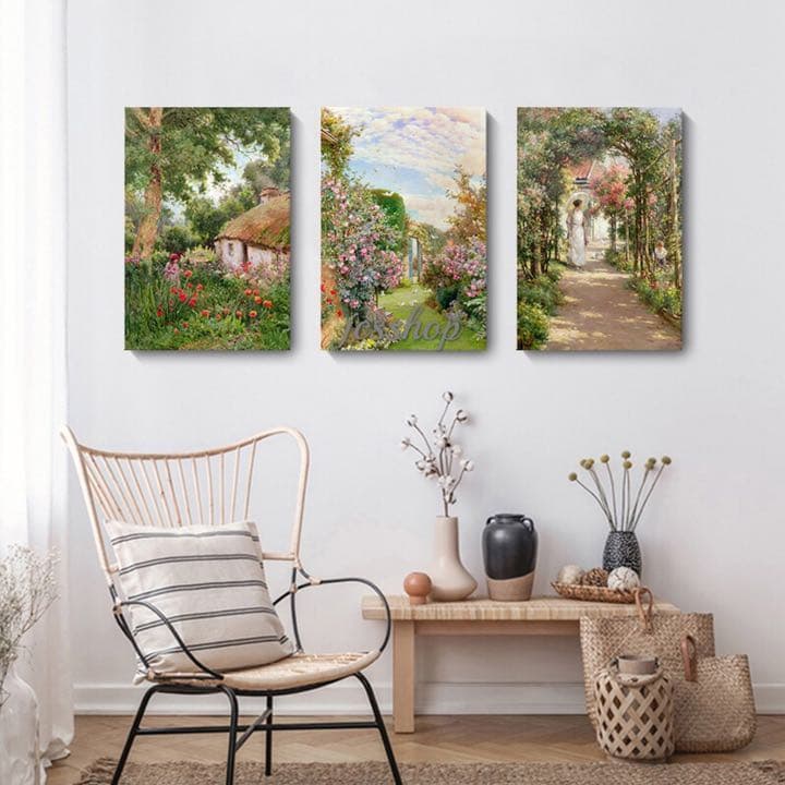 アートパネル３点セット  風景 ウォールデコ 模様替え インテリアアート A4