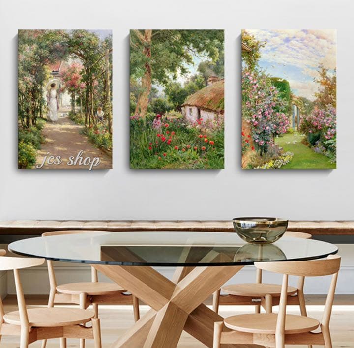 アートパネル３点セット  風景 ウォールデコ 模様替え インテリアアート A4