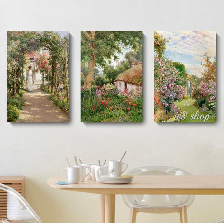 アートパネル３点セット  風景 ウォールデコ 模様替え インテリアアート A4