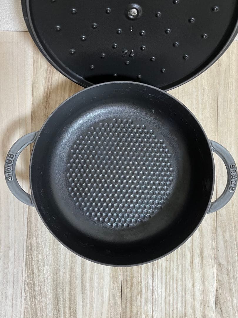 STAUB ニタベイユ ソテーパン ライトグレー　24cm