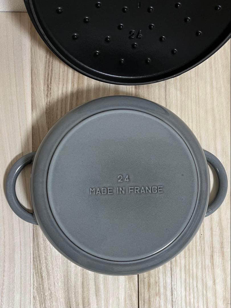 STAUB ニタベイユ ソテーパン ライトグレー　24cm