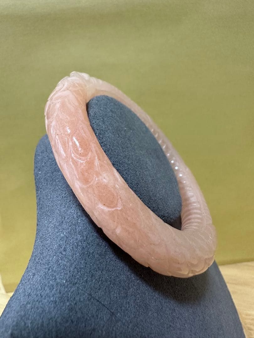 巳巳如意　シャー太翠バングル　糖色バングル