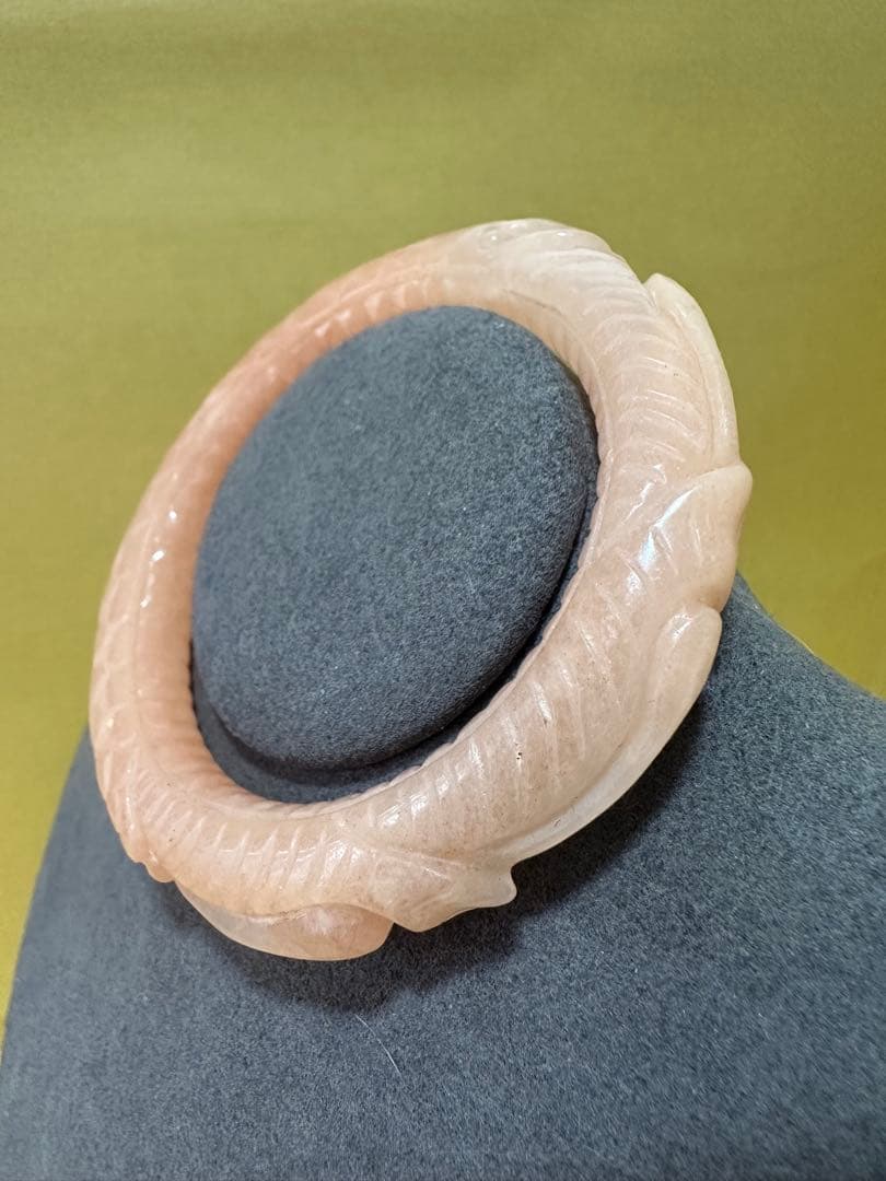 巳巳如意　シャー太翠バングル　糖色バングル