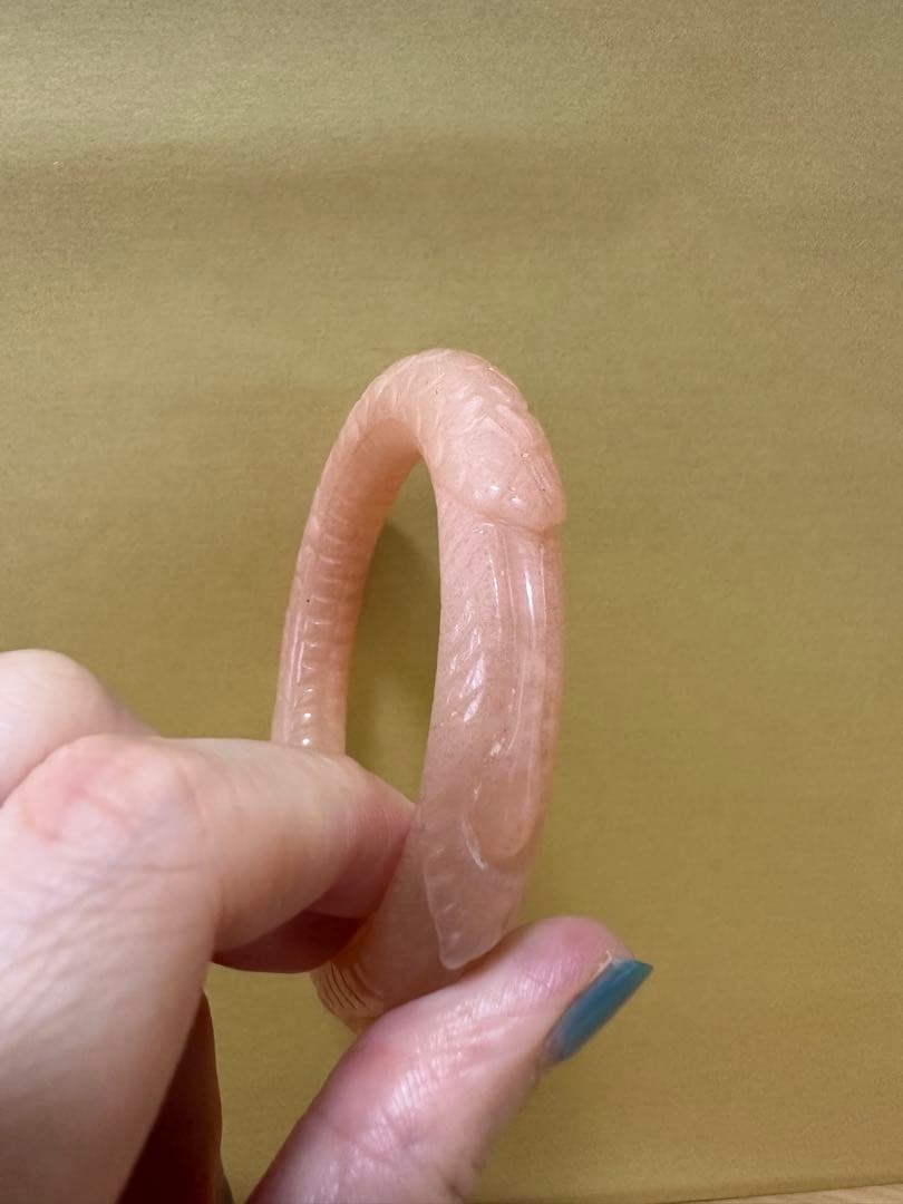 巳巳如意　シャー太翠バングル　糖色バングル