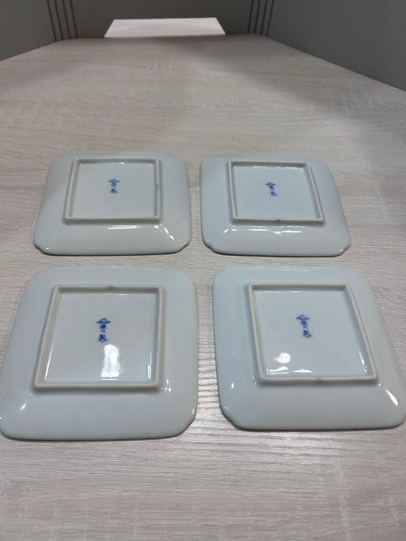 深川製磁　龍鳳凰唐草　銘々皿　４枚セット