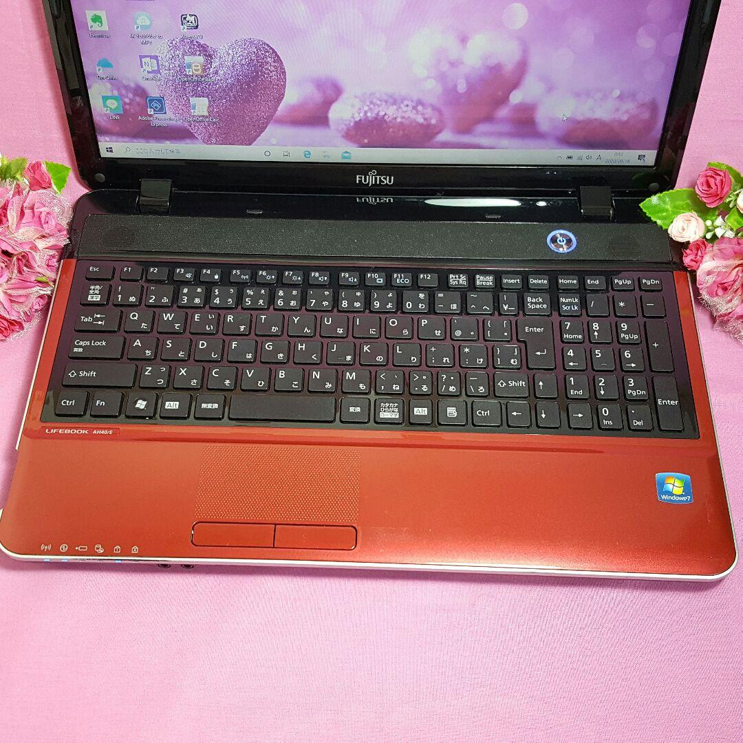 ❇赤色富士通❇最新Win10❇大容量❇メモリ4G❇WEBカメラ❇テレワーク可能