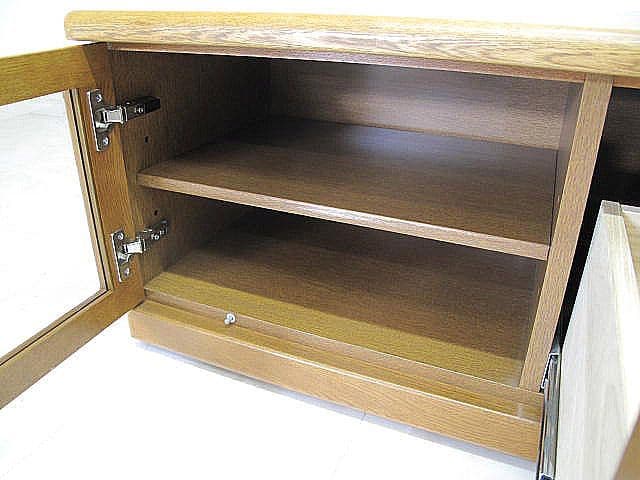 美品　浜本工芸　TVボード W125cm ナラ無垢材 テレビボード 約12万