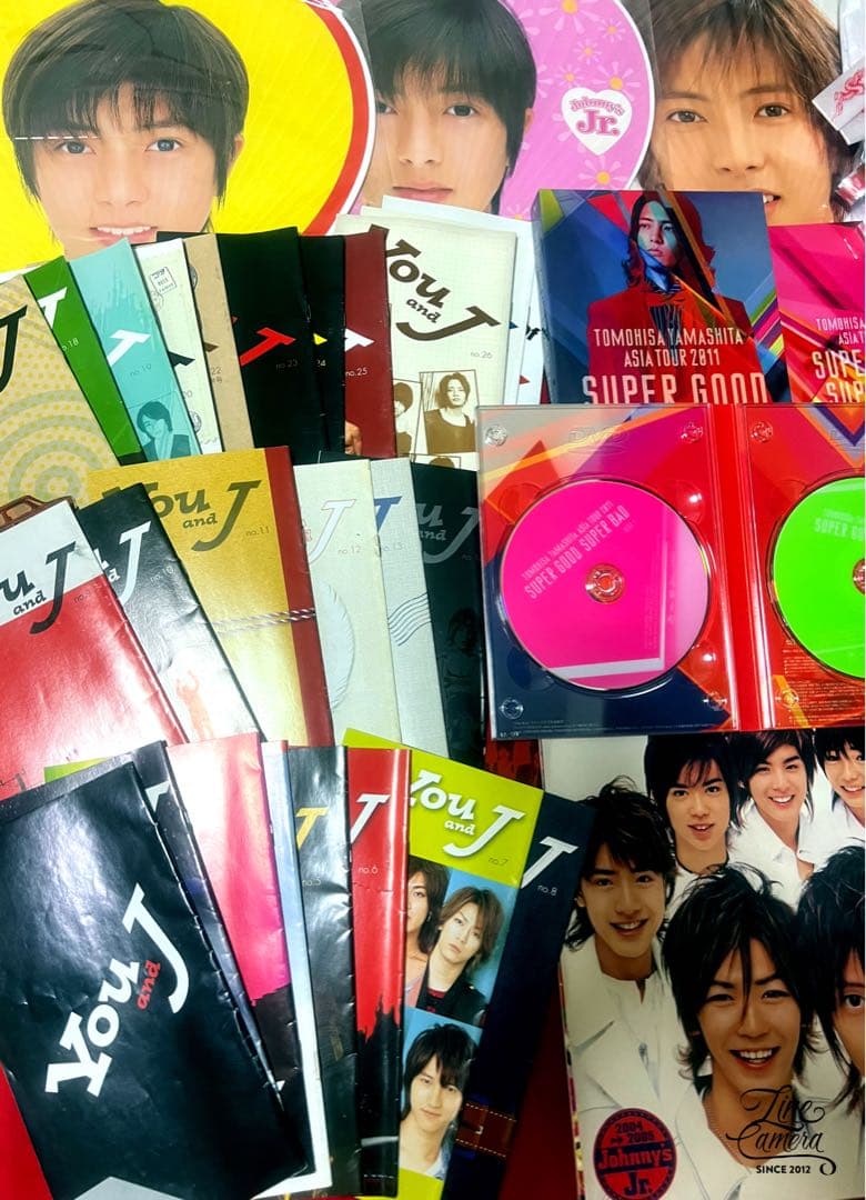 山下智久　(レア)Jr.時代を含む歴代うちわ、カレンダー.他 画像①②まとめ売り
