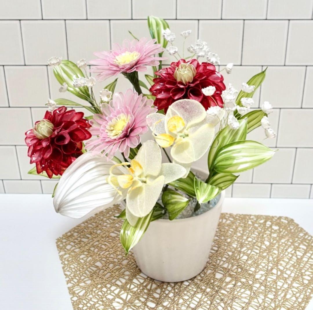 アメリカンフラワー（ダリア、ガーベラ）ディップフラワー