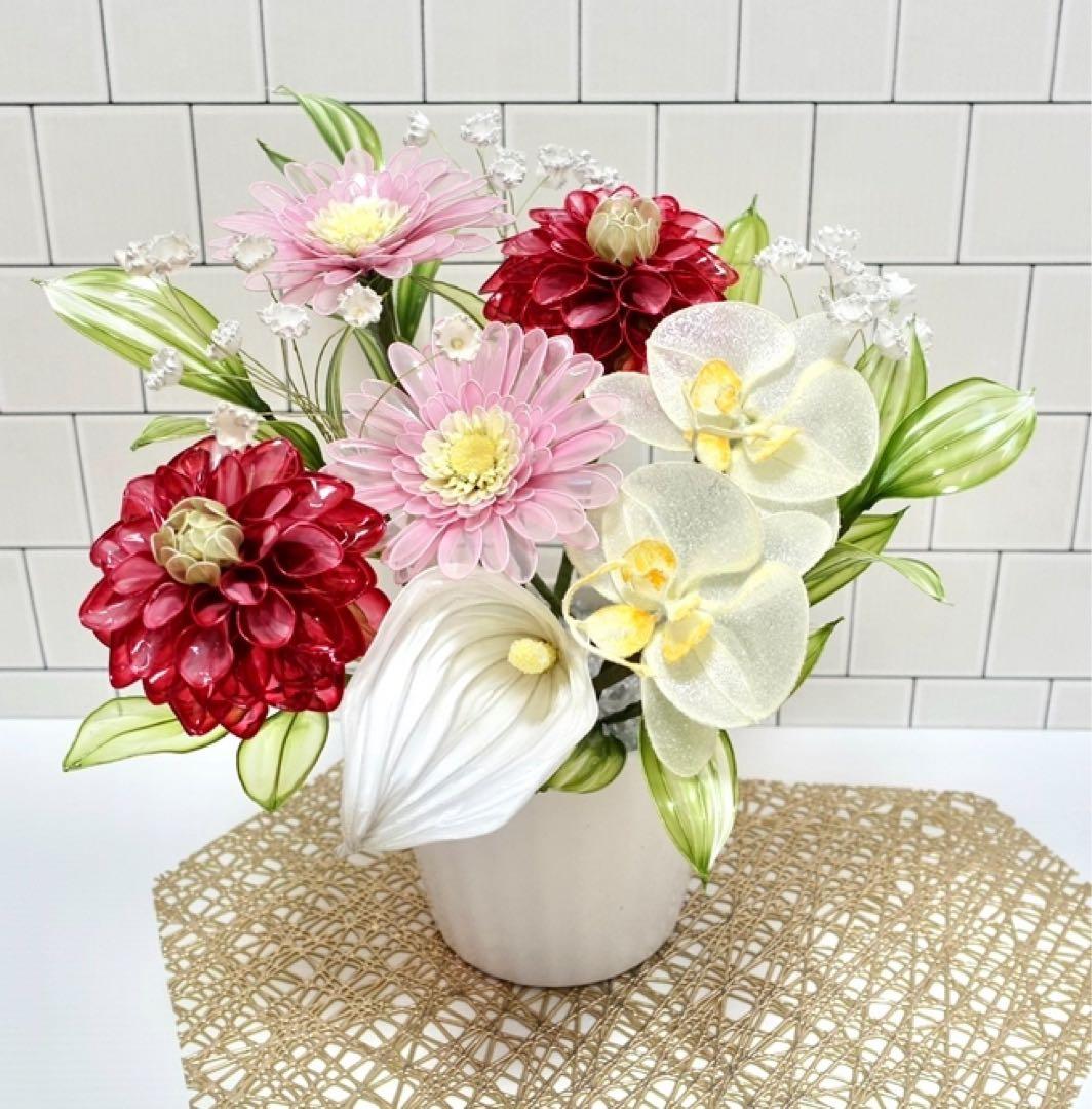 アメリカンフラワー（ダリア、ガーベラ）ディップフラワー