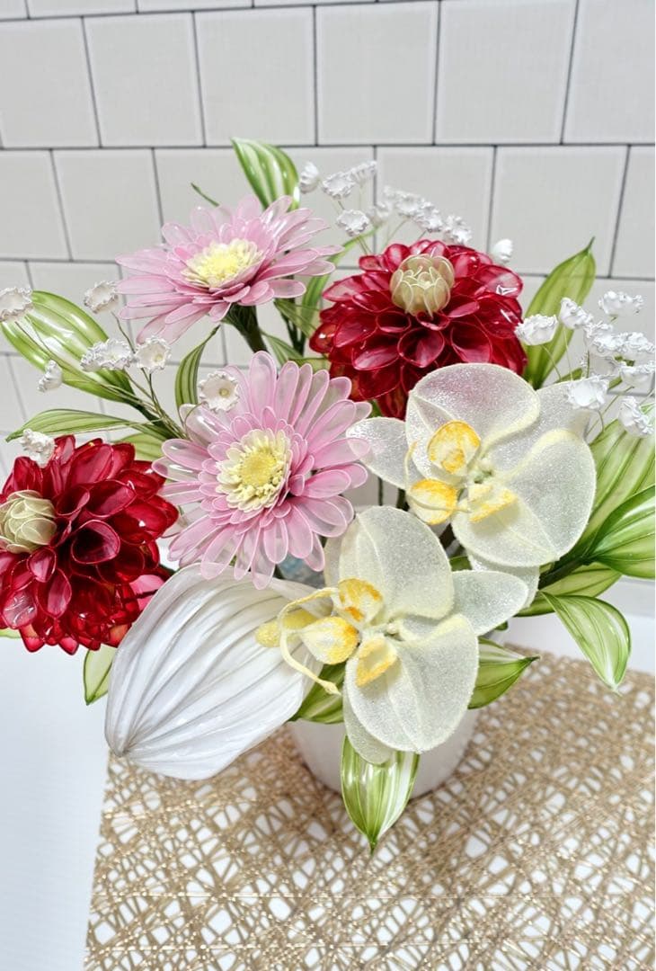 アメリカンフラワー（ダリア、ガーベラ）ディップフラワー