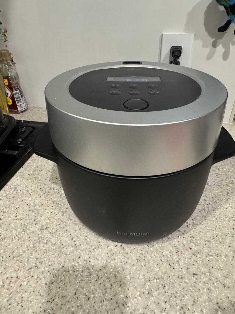 BALMUDA K03A-BK 炊飯器　黒　The Gohan 3合炊き