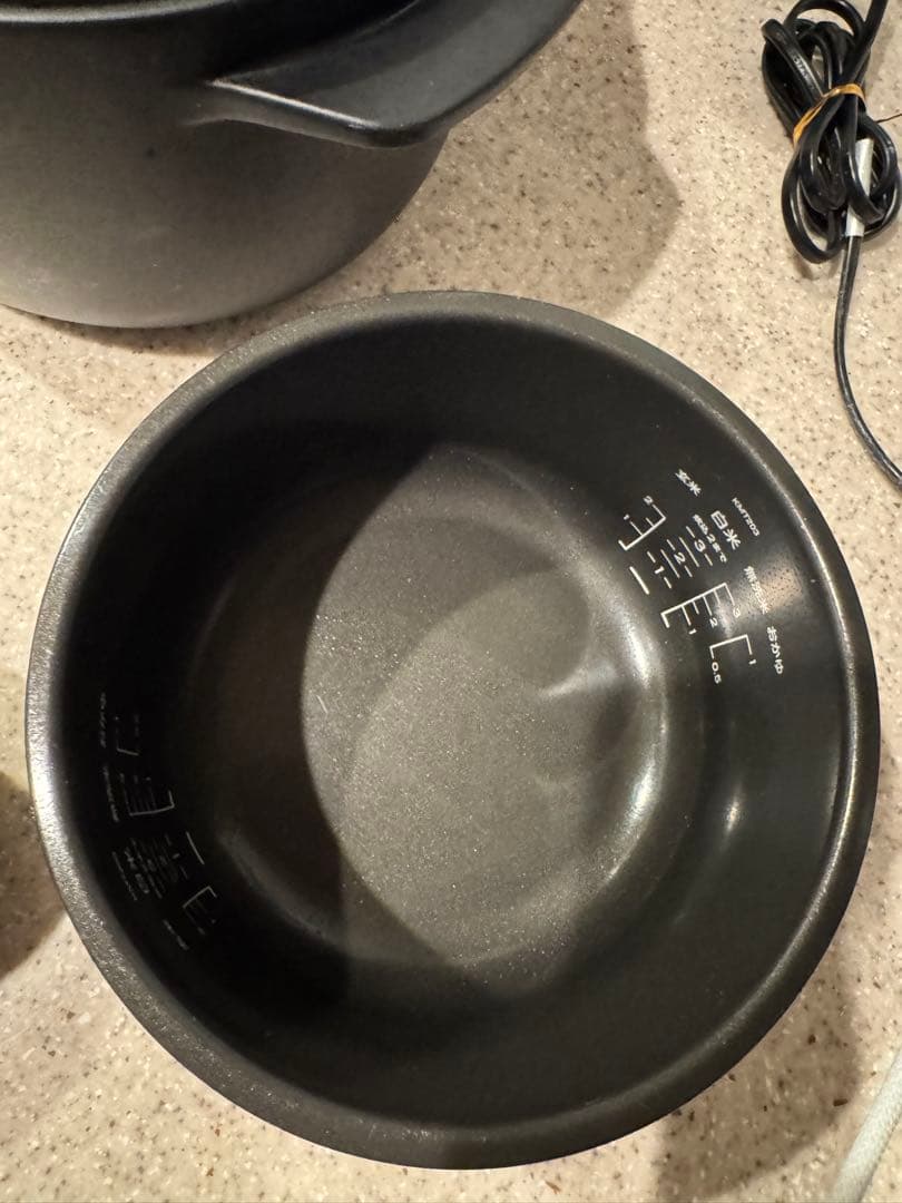 BALMUDA K03A-BK 炊飯器　黒　The Gohan 3合炊き