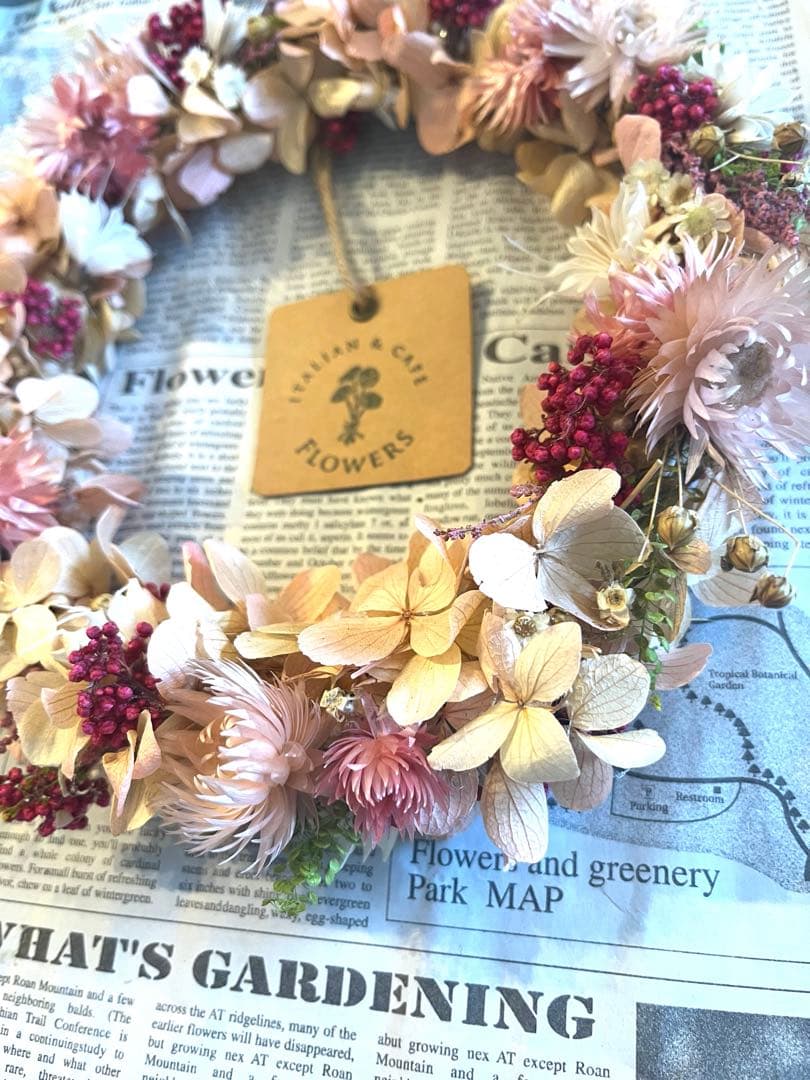 ナチュラルで優しいイメージ❤︎プリザーブドフラワー リース